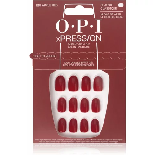 OPI xPRESS/ON Umjetni nokti Big Apple Red 30 kom