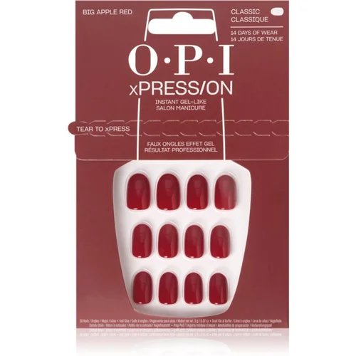 OPI xPRESS/ON Umjetni nokti Big Apple Red 30 kom