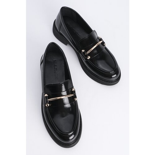 Marjin Women's Loafers Loafers Casual Buckle Sneakers Forye, Black. Slike