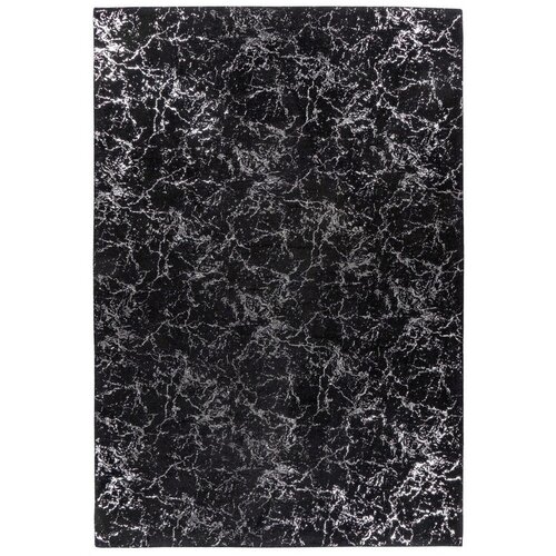 Kayoom RAVNO TKANA PREPROGA Bijou 225 Schwarz / Silber 200/290 cm črna, srebrne barve Cene