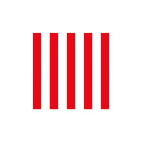 PPD Papperproducts Design Stripes - Salvete - Stripes, Red, 33x33 cm Cene