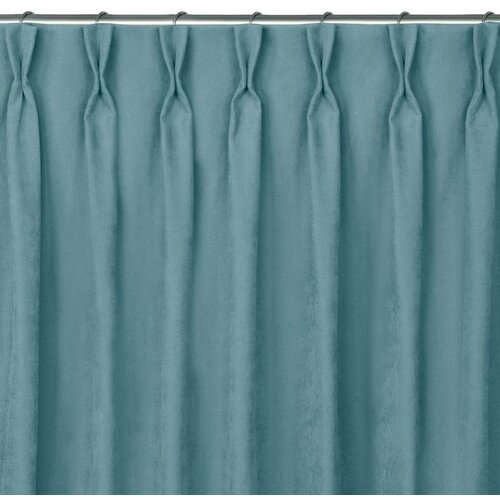  Curtain MILANA color blue style classic flex 7.5 cm with double pleat chenille 220x270 HOMEDE Cene