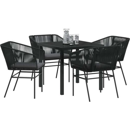 vidaXL Set od 3 Crna PE ratan Standard Uklonjive navlake Cijene