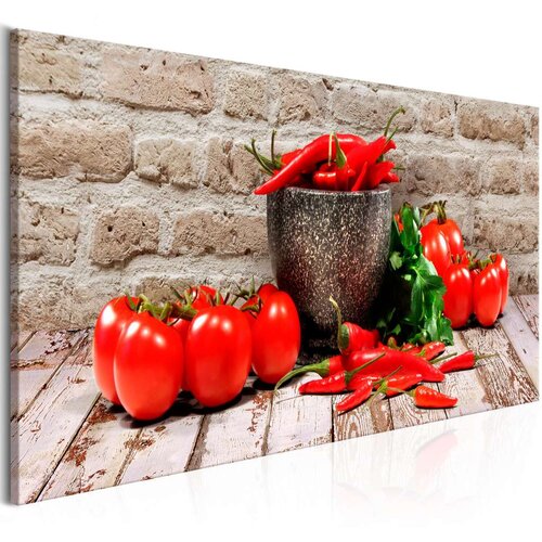  Slika - Red Vegetables (1 Part) Brick Narrow 150x50 Slike