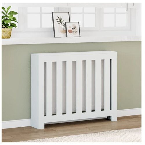 vidaXL Pokrov za radijator bijeli 104 x 20 x 82 cm konstruirano drvo Cijene