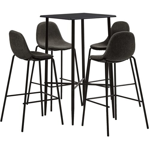 Barska garnitura 5-delna blago temno siva Slike