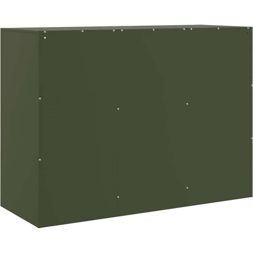 vidaXL Komoda maslinastozeleni 99 x 39 x 73 cm čelična Cene