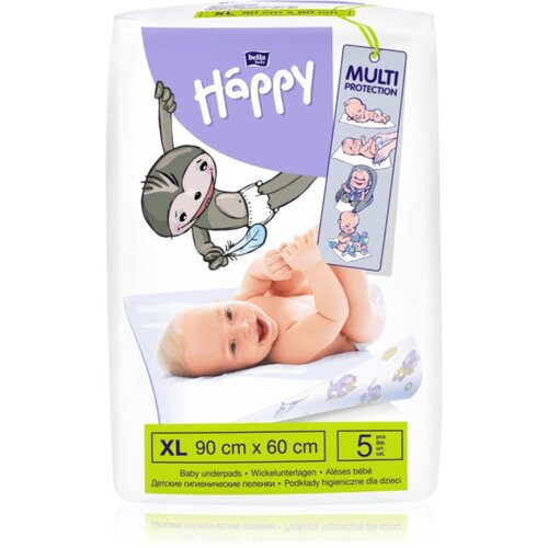 Bella Baby Happy Size XL previjalne podloge za enkratno uporabo 90x60 cm 5 kos Cene