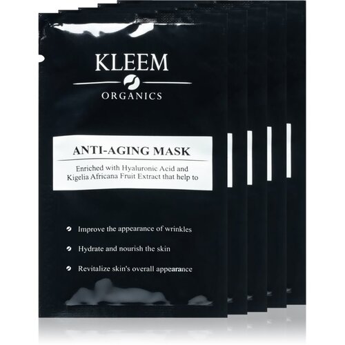 Kleem Organics Anti-Aging Mask maska protiv bora za učvr&amp;scaron;ćivanje lica 5 kom Slike