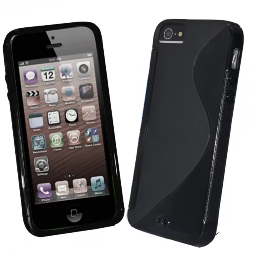  S silikonski ovitek Apple iPhone 5C črn
