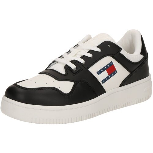 Tommy Jeans Nizke superge 'RETRO BASKET ESS MEG 3A3' črna / bela Cene