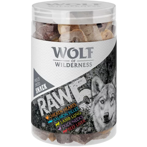 Wolf of Wilderness Snack - RAW 5 (miks, zamrznjeno posušeni) - 450 g (3 x 150 g)
