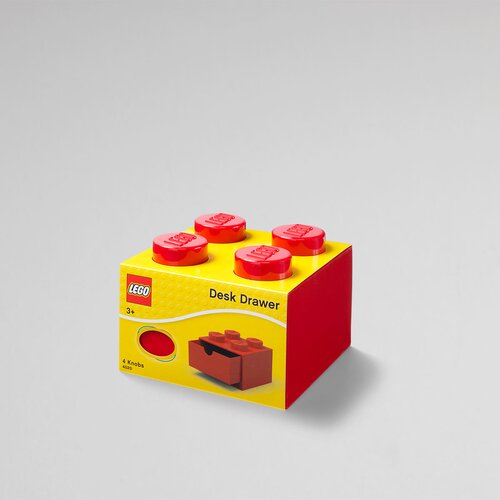 Lego Rdeča škatla za pisalno mizo s predalom , 15 x 16 cm Cene