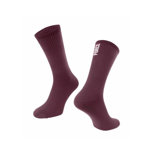 Force Čarape LONGER SLIM, bordo L-XL/42-46 Cene