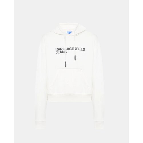 Karl Lagerfeld Puloverji A2W20053 REG LOGO Bela Slike