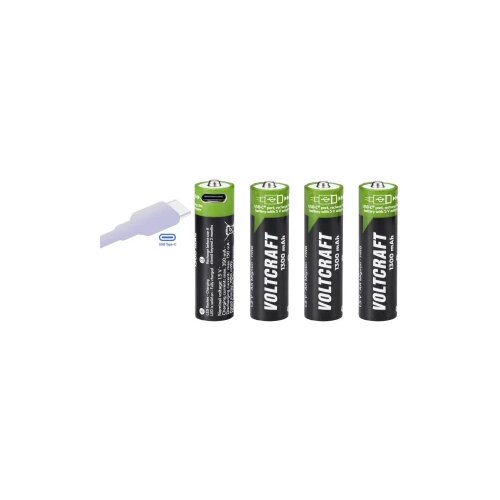 Voltcraft VC-AA1300USB USB-C® akumulator Li-Ion 1300 mAh 1.5 V 4 St. Cene