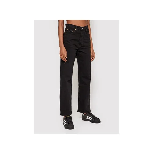 Levi's Jeans hlače Ribcage Straight Ankle 72693-0012 Črna Straight Fit