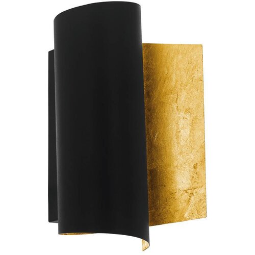 Eglo Falicetto Zidna lampa, E27, 1x40W, IP20, Crno-zlatna Slike