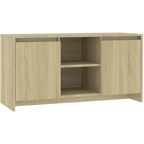 Maison Chic TV omarica - TV stojalo - Televizijska omarica sonoma hrast 102x37,5x52,5 cm iverna plo&amp;scaron;ča, (21701732) Slike