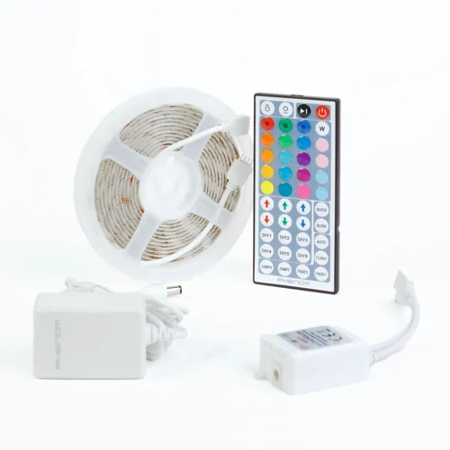 Phenom RGB LED trak 3m IP65 s kontrolerjem in napajalnikom 220-240V, 5050 SMD, 30 LED/m, 7,2W/m