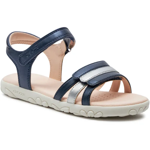 Geox Sandali J Sandal Haiti Girl J458ZD 000NF C0673 D Navy/Silver