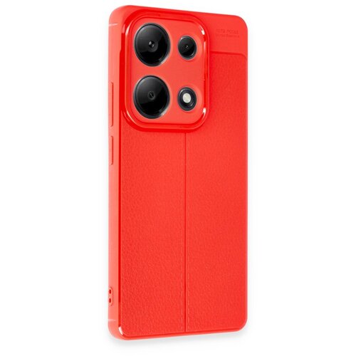  silikonska futrola imitacija koze NO4 za xiaomi redmi note 13 pro 4G crvena Slike