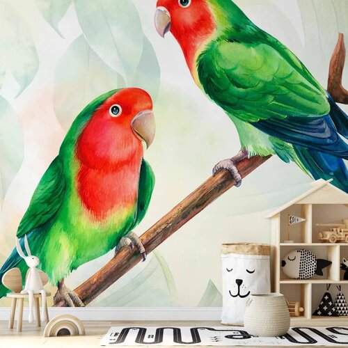  Foto tapeta - Lovebirds 450x315 Vodootporna Cene