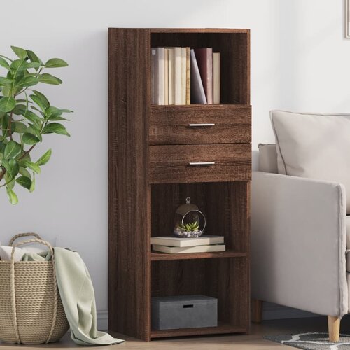 VidaXL Visoka komoda boja hrasta 45 x 42,5 x 124 cm konstruirano drvo Slike
