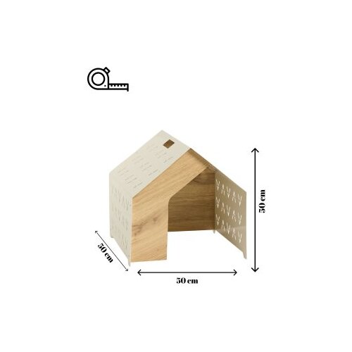 Hanah home Kućica za kućne ljubimce Vidar, 50x50x50 cm, Krem Slike