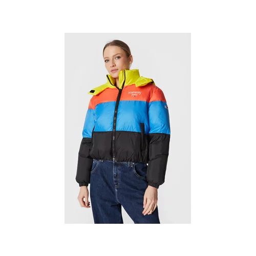 Tommy Jeans Puhovka Colorblock DW0DW14312 Pisana Relaxed Fit