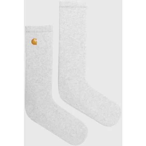 Carhartt WIP Čarape Chase Socks za muškarce, boja: siva, I029421.00JXX