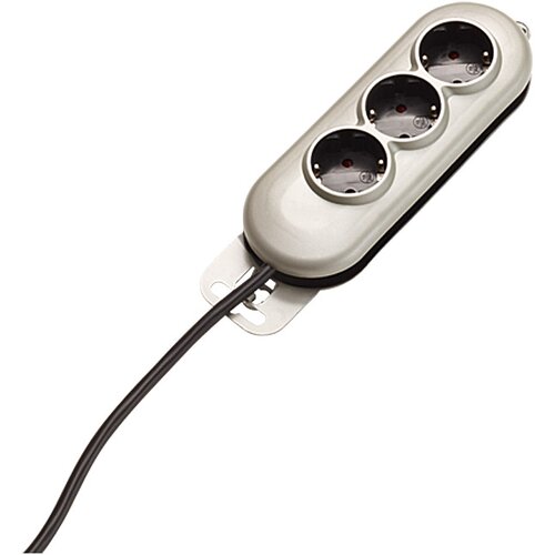 Unitec Produžni kabel s utičnicama Silverline (Broj šuko utičnica: 3 Kom., Srebrne boje, 2 m, 3.500 W) Cijene