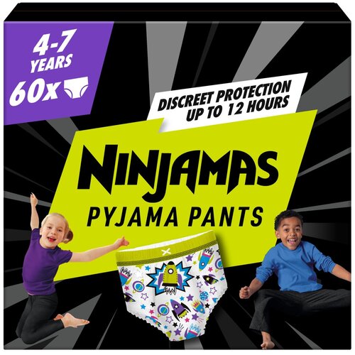 Ninjamas plenice pižama hlačke S7, 17-30 kg, 4-7 let, 60/1 Cene