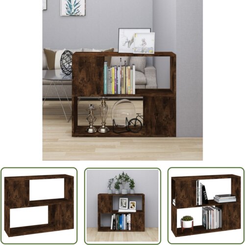 The Living Store Knjižna omara/pregrada dimljeni hrast 80x24x63 cm - Knjižna Omara, (21738291) Cene