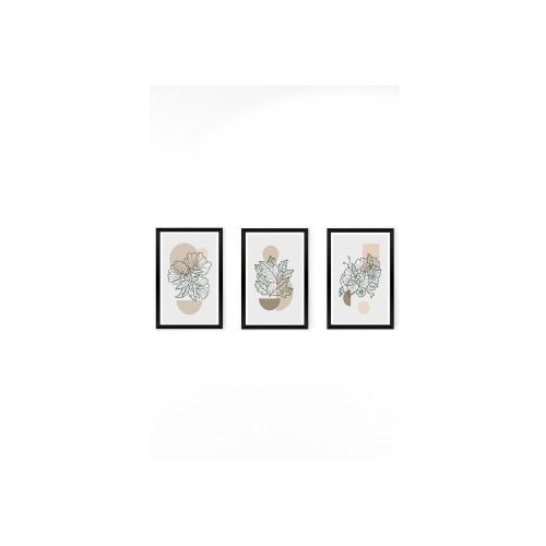 WALLXPERT set 3 dekorativne slike Artsycllct22 Cene