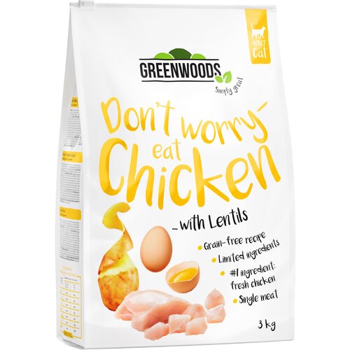 Greenwoods piletina s lećom, krumpirom i jajetom 3 x 3 kg Cijene