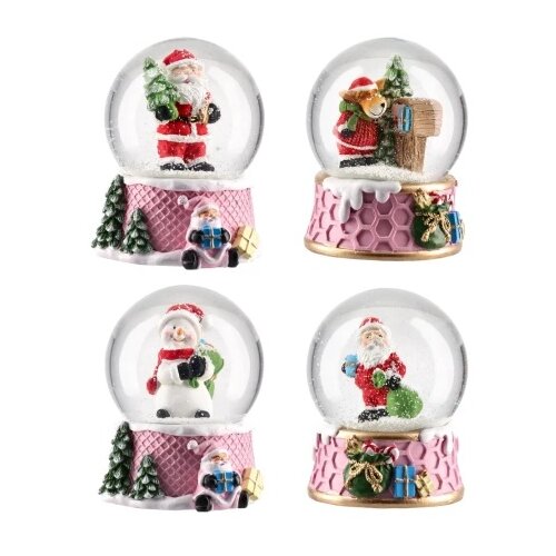  Festa snowy 20 novogodi&amp;scaron;nja kugla srednja roze miks ( 760131 ) Slike