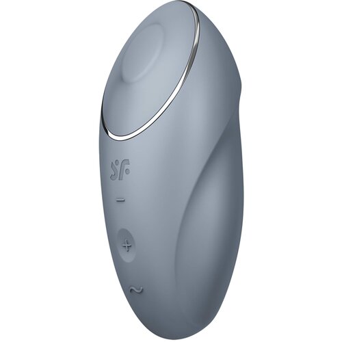 Satisfyer Tap & Climax 1 - vibrator in stimulator klitorisa 2v1 (siva) Cene