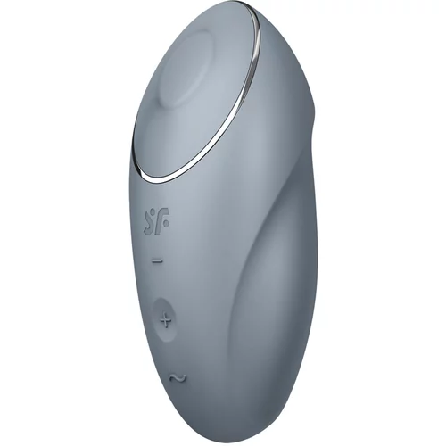 Satisfyer Tap & Climax 1 - vibrator in stimulator klitorisa 2v1 (siva)