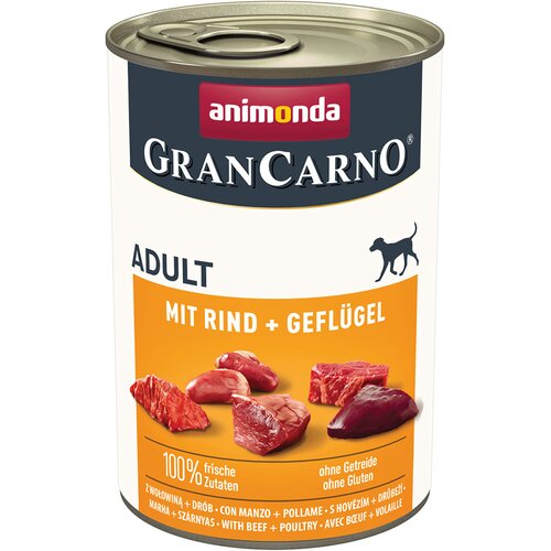  Varčno pakiranje animonda GranCarno Original Adult 12 x 400 g - Govedina in perutnina Cene