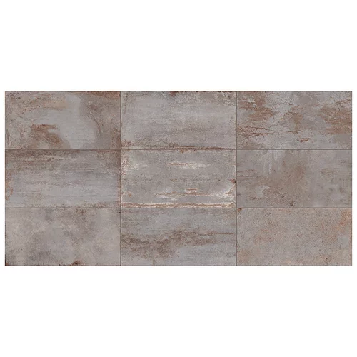 x porculanska pločica Flatiron (30,8 61,5 cm, Srebrne boje, Mat)