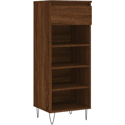 Maison Chic Omarica za obutev - Kopa za čevlje rjav hrast 40x36x105 cm inženirski les, (21776306) Slike