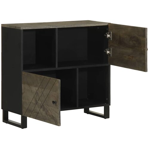 Maison Chic Komoda - Predalnik črn 80x33x75 cm trden mangov les, (21718293) Slike
