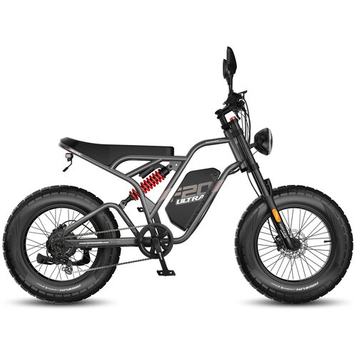 Fafrees Gorsko električno kolo F20 Ultra, 20" × 5.0 terenske pnevmatike, 48V 25Ah baterija, Moto Style, siva, (5000008926) Cene