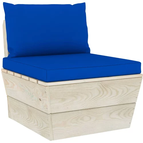  Jastuci za sofu od paleta 2 kom plavi od tkanine