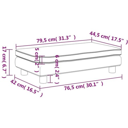 vidaXL Otroški kavč s stolčkom za noge črna 100x50x30 cm žamet Cene