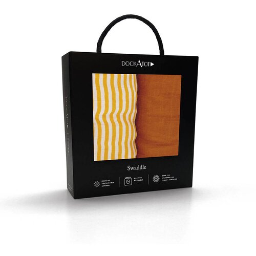 DockATot set povijalnih pleničk golden stripe / pumpkin spice Slike