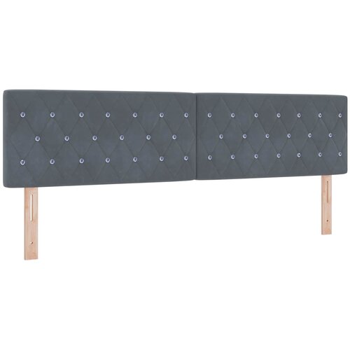  Krevet s box springom, madracem i LED-om Tamnosiva 180 x 200 cm Slike