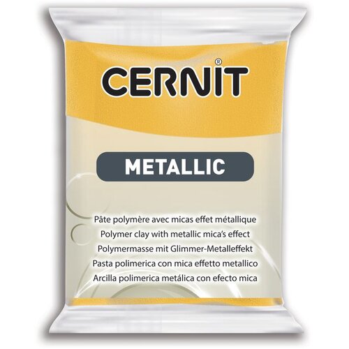 Cernit polimer METALLIC 56 g | Yellow Cene