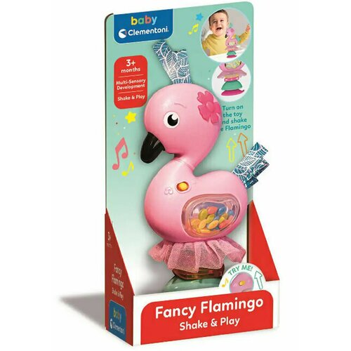 Clementoni Interaktivni ropotuljica flamingo s svetlobo in zvokom - Cene